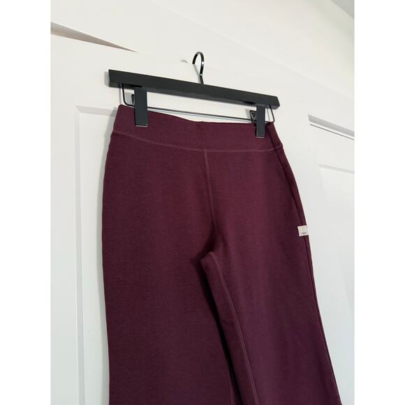 $118 Vuori Granite Burgundy High Waist Flare Leggings - Small - Picture 7 of 7